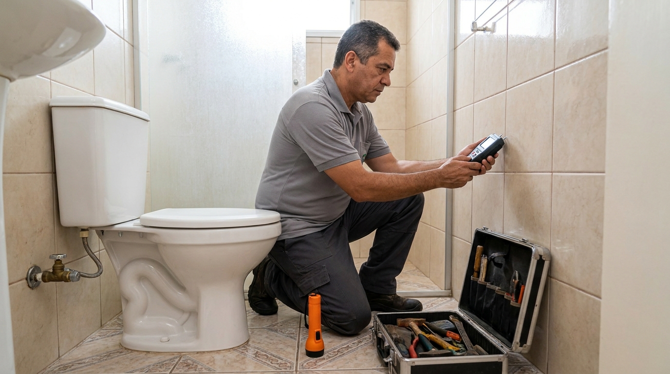 Técnico de caça vazamento com detector em Governador Valadares‑MG